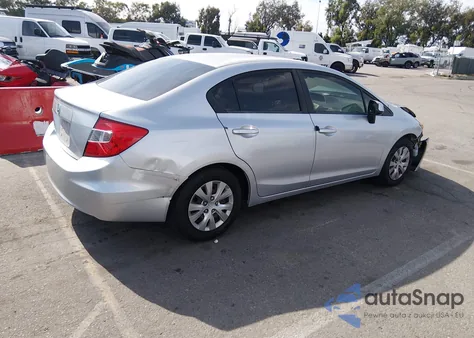 2012 Honda Civic Lx z USA, uszkodzony, nr VIN 2HGFB2F56CH335557